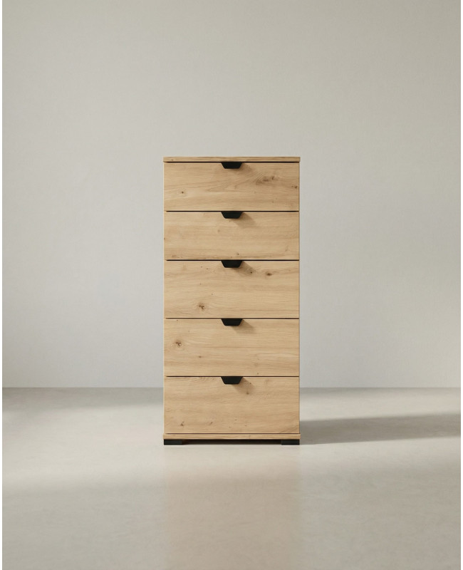 Sinfonier 5 cajones ZAREL Roble artisan
