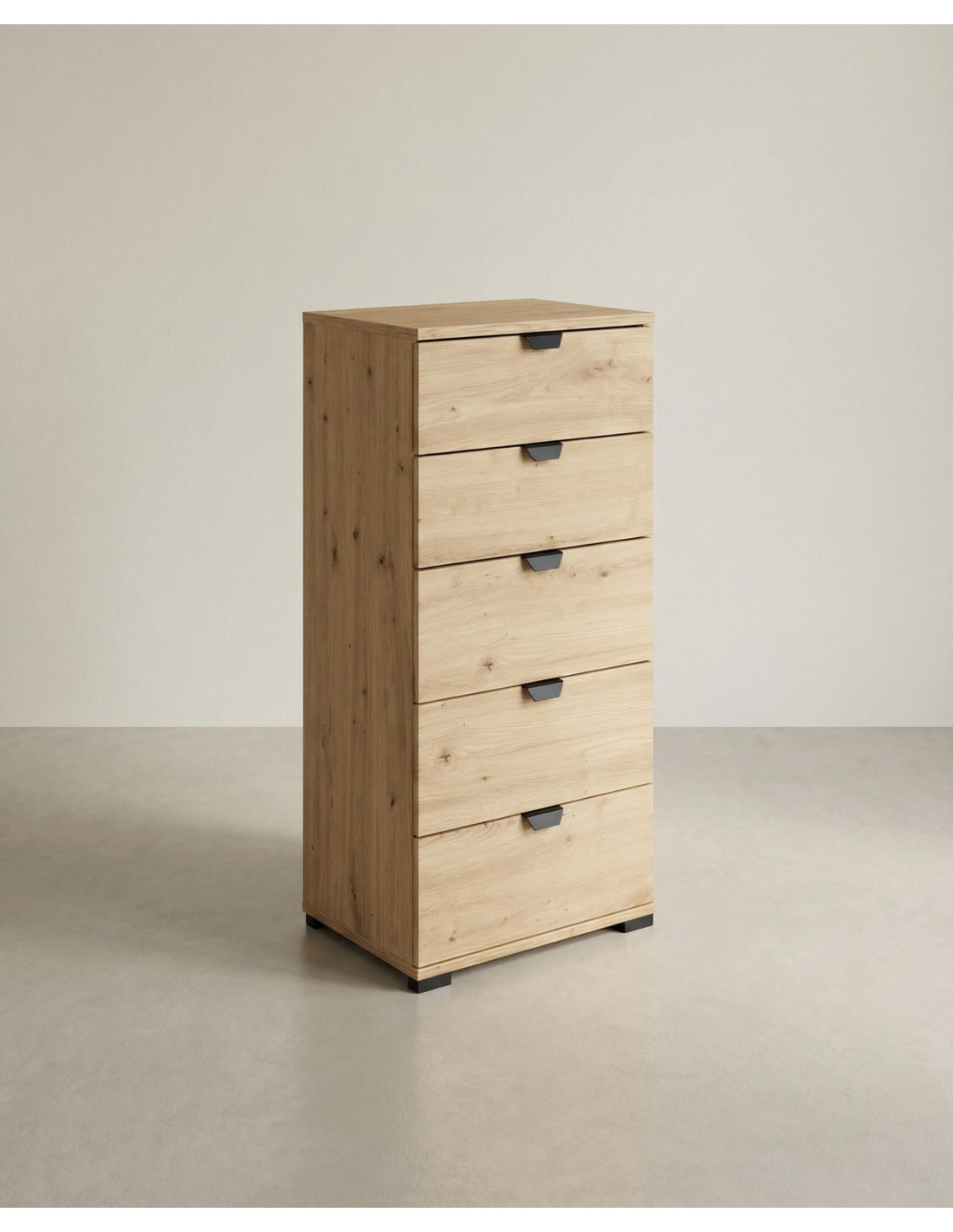 Sinfonier 5 cajones ZAREL Roble artisan lateral