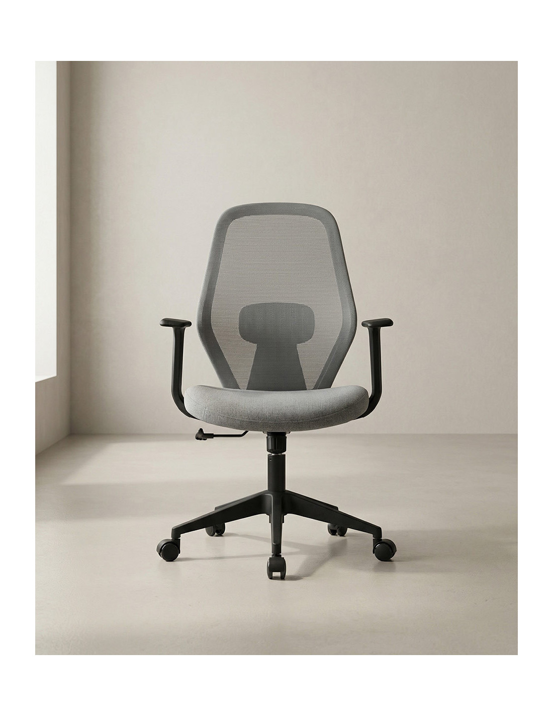 Silla oficina giratoria TORIX gris claro