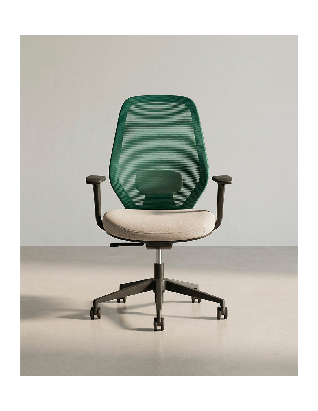 Silla oficina giratoria TORIX verde taupe