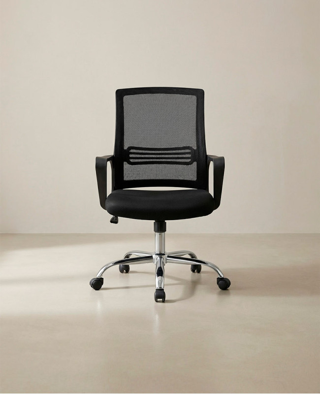 Silla de estudios con brazos VEXA negro