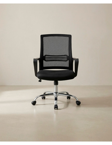 Silla de estudios con brazos VEXA negro