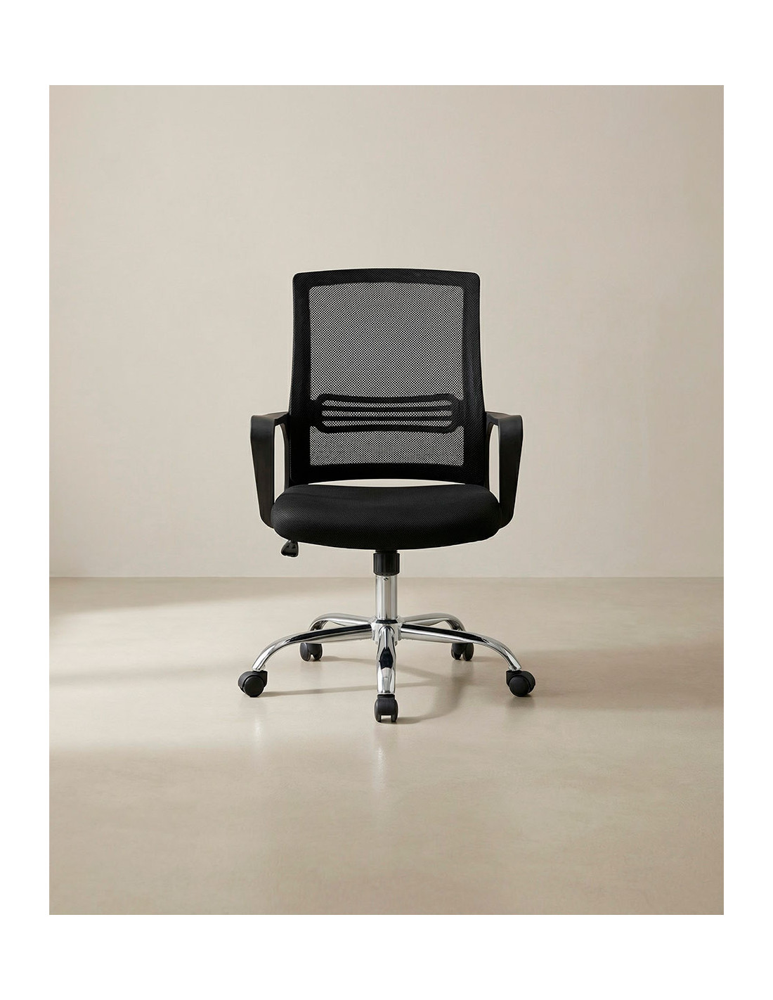 Silla de estudios con brazos VEXA negro