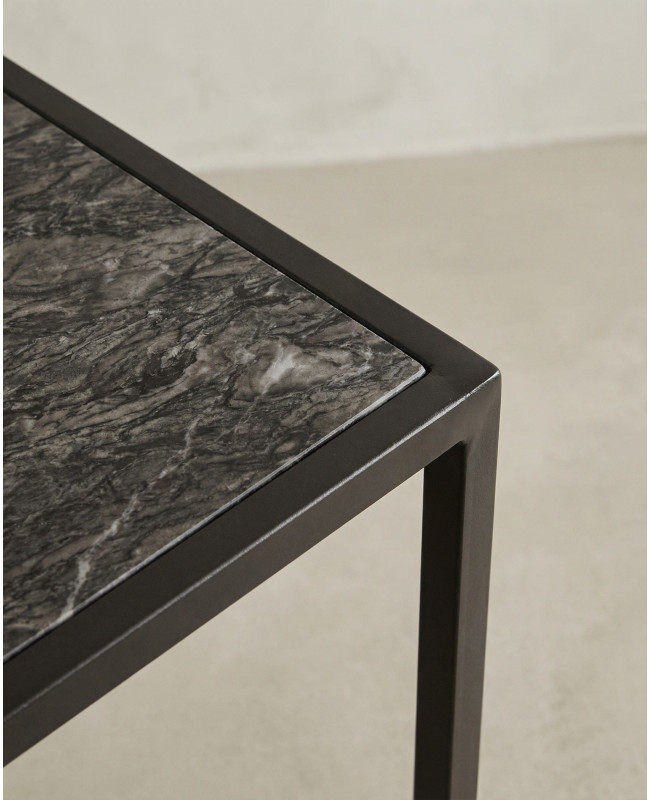 Mesa auxiliar forma C BEXAR detalle