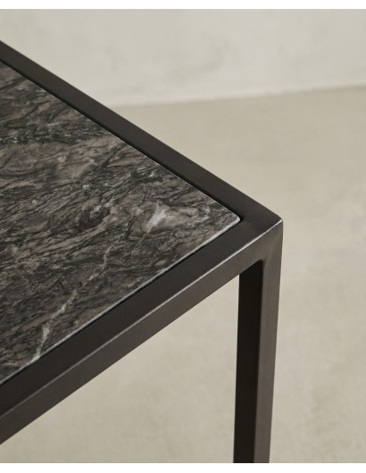 Mesa auxiliar forma C BEXAR detalle