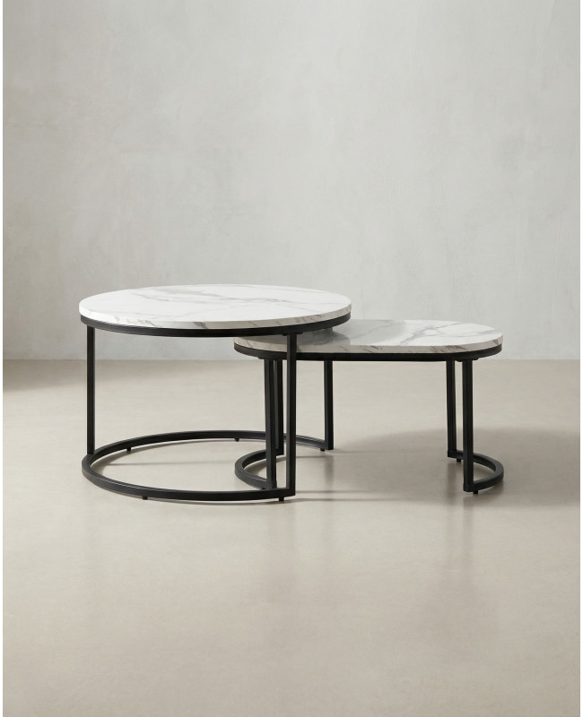 Juego 2 mesas de centro ZUNAR frente