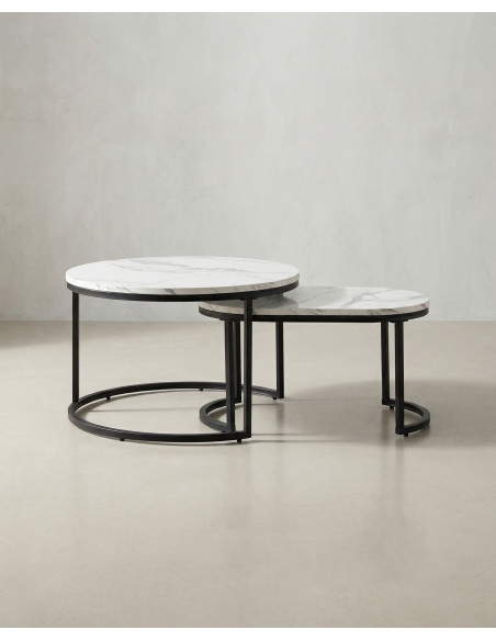 Juego 2 mesas de centro ZUNAR frente