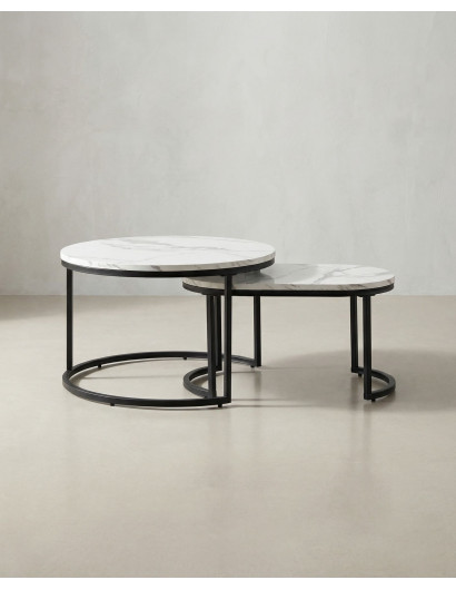 Juego 2 mesas de centro ZUNAR frente