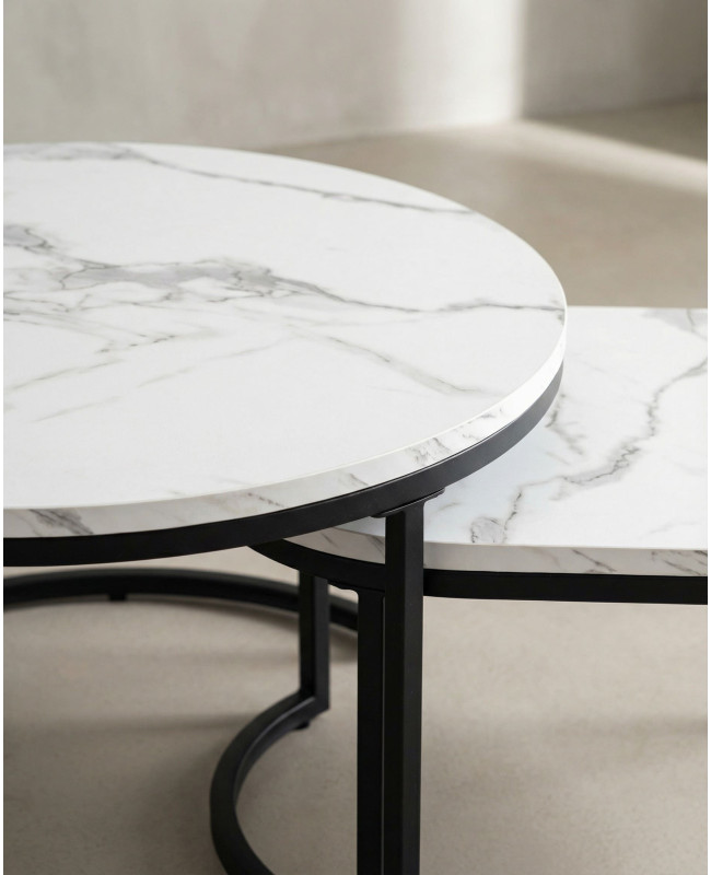 Juego 2 mesas de centro ZUNAR detalle