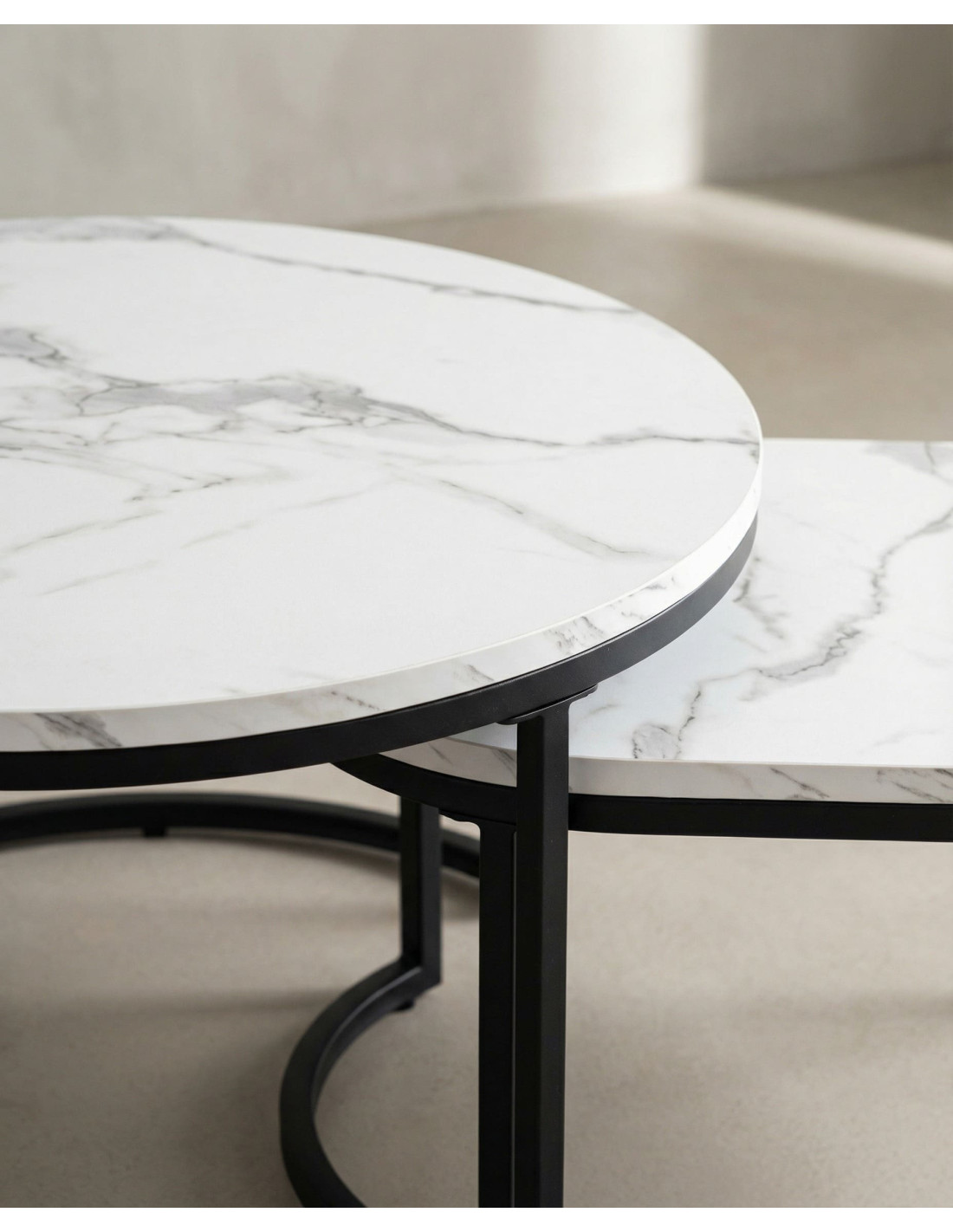 Juego 2 mesas de centro ZUNAR detalle