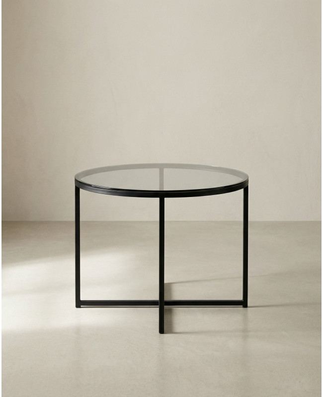 Mesa auxiliar redonda LUNEX frente