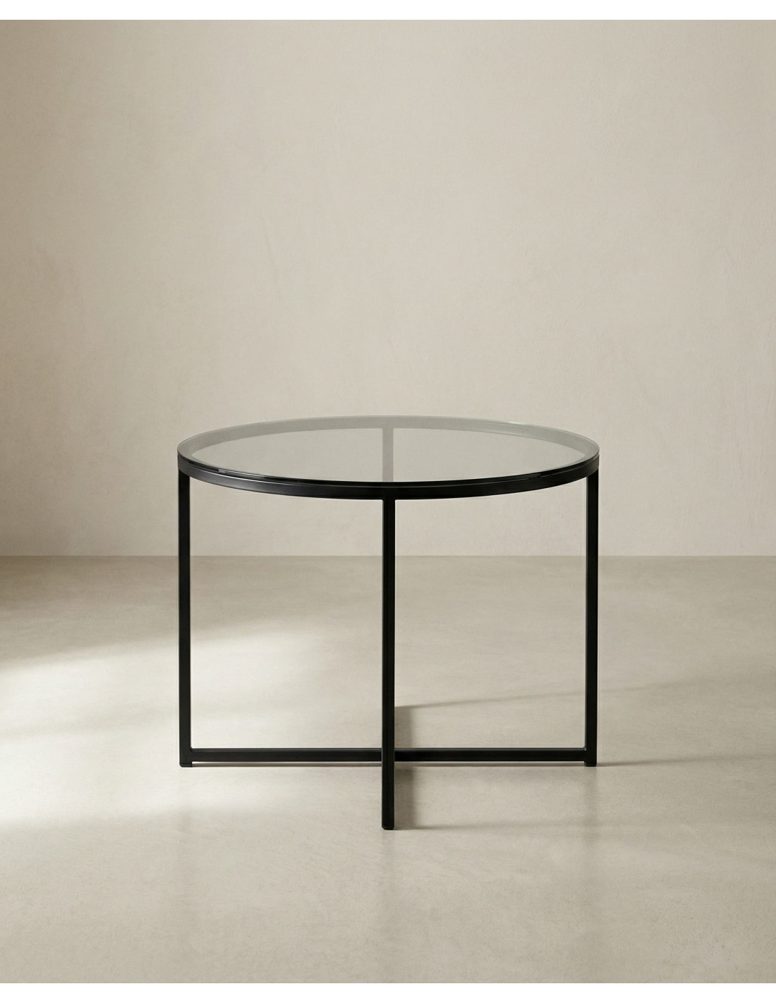 Mesa auxiliar redonda LUNEX frente