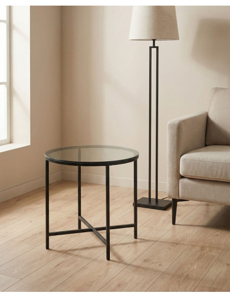 Mesa auxiliar redonda LUNEX ambiente