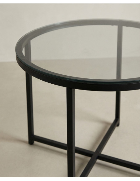 Mesa auxiliar redonda LUNEX detalle