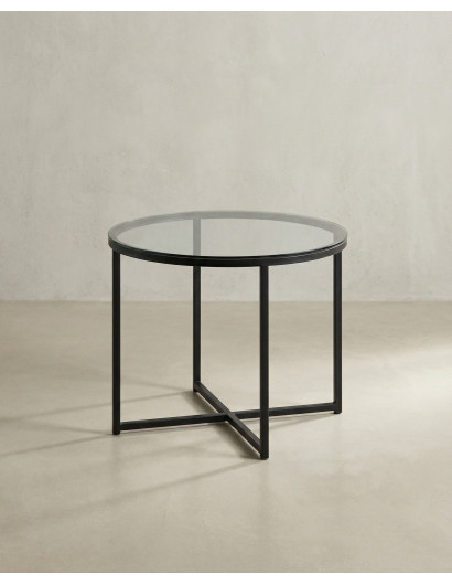 Mesa auxiliar redonda LUNEX lateral