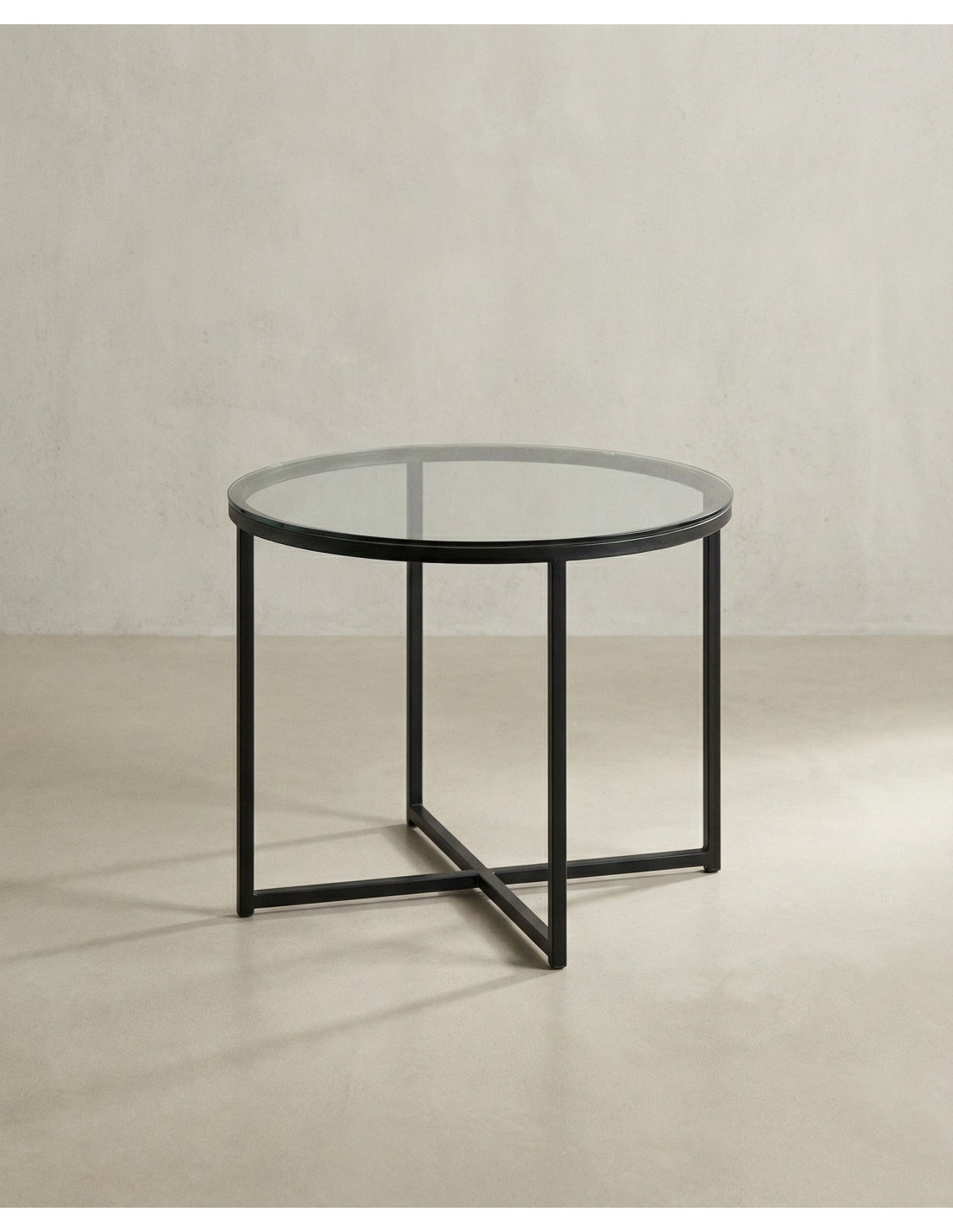 Mesa auxiliar redonda LUNEX lateral