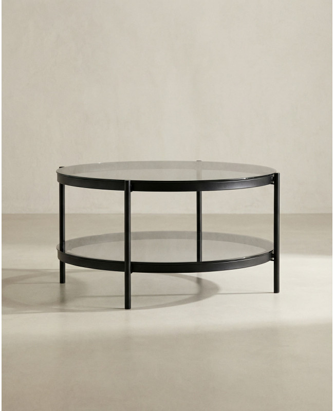 Mesa de centro redonda KAREX lateral