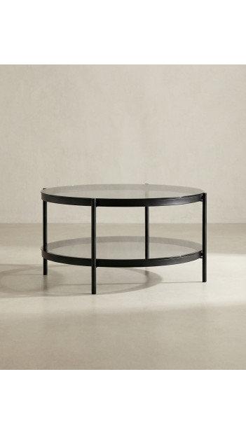 Mesa de centro redonda KAREX lateral