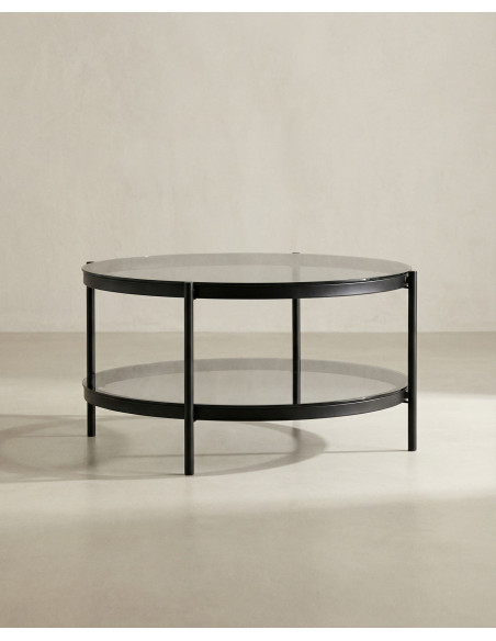 Mesa de centro redonda KAREX lateral