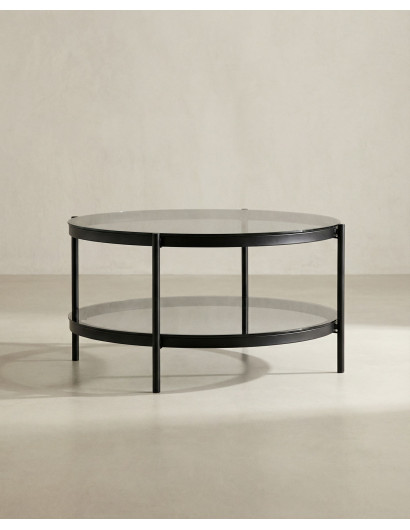 Mesa de centro redonda KAREX lateral