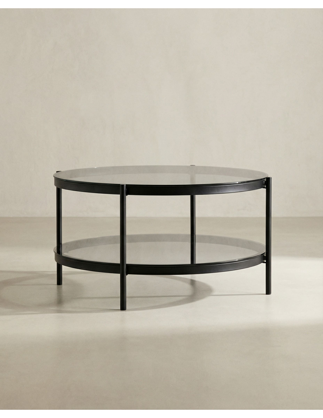 Mesa de centro redonda KAREX lateral