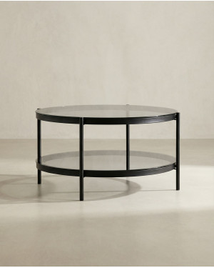 Mesa de centro redonda KAREX lateral