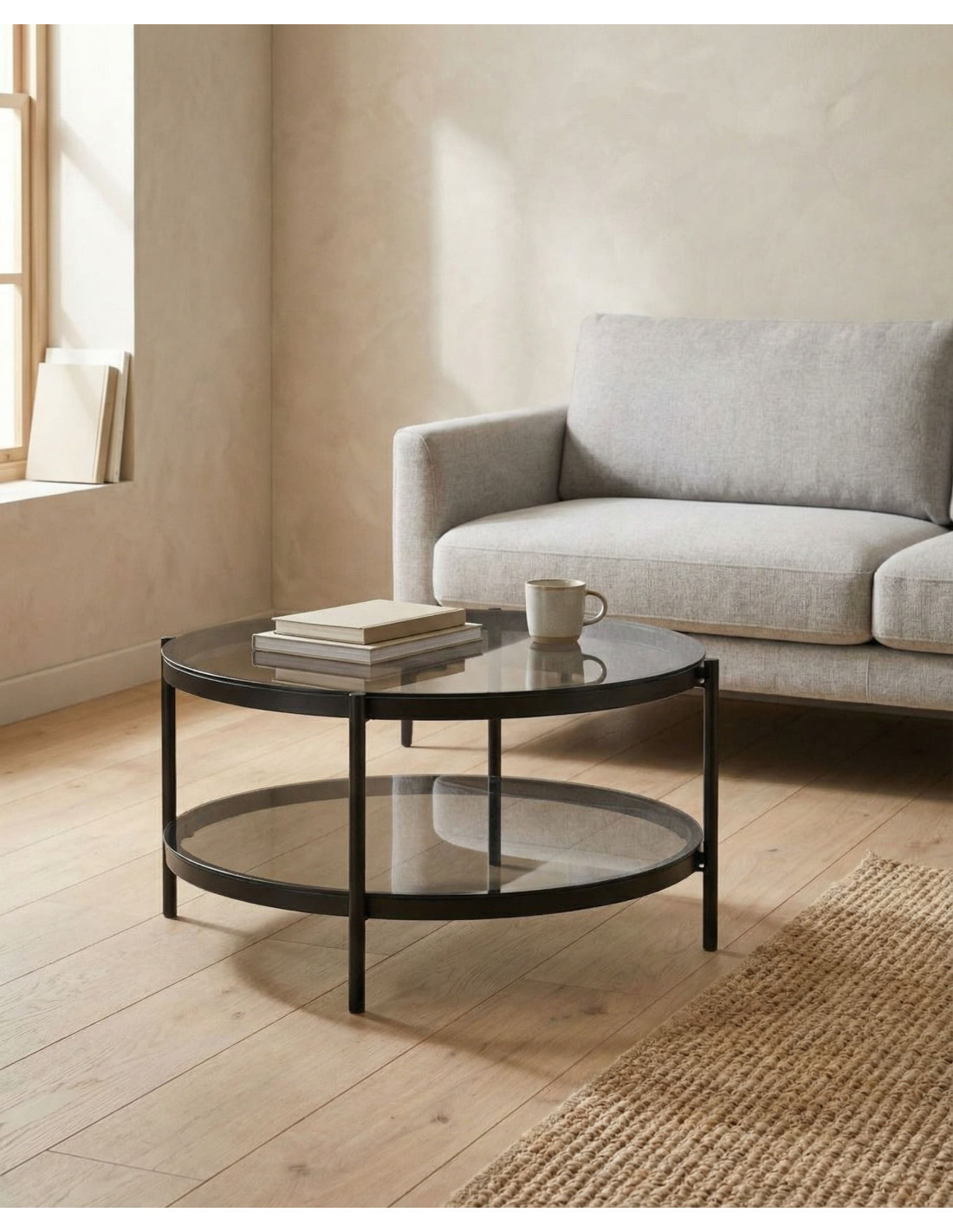 Mesa de centro redonda KAREX ambiente