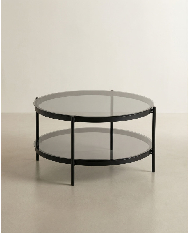 Mesa de centro redonda KAREX frente