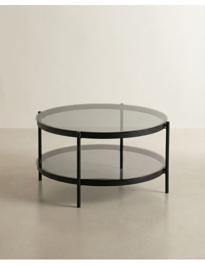 Mesa de centro redonda KAREX frente