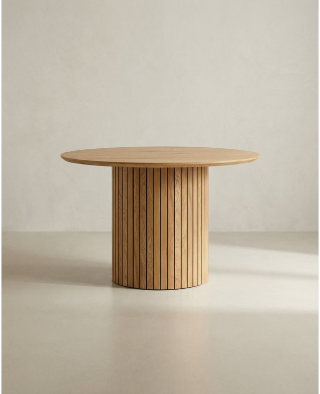 Mesa de comedor redonda ZELAR frente