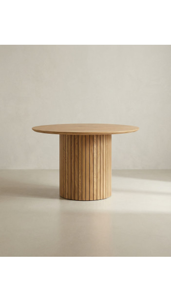 Mesa de comedor redonda ZELAR frente