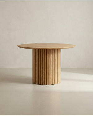 Mesa de comedor redonda ZELAR frente