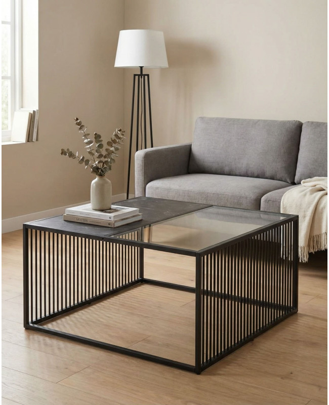 Mesa de centro cuadrada BEXAR ambiente