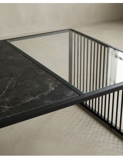 Mesa de centro cuadrada BEXAR detalle