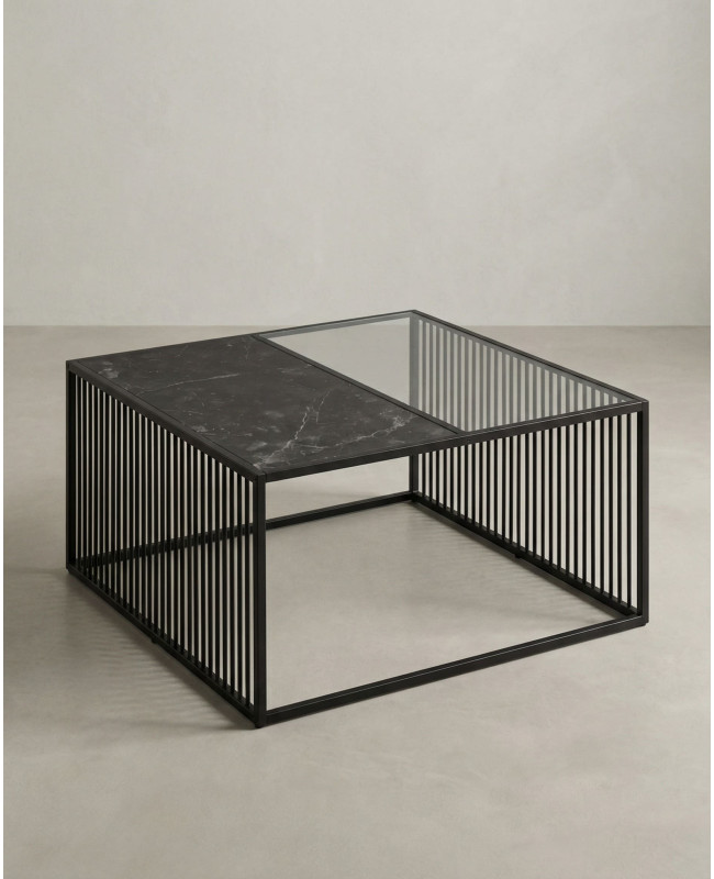 Mesa de centro cuadrada BEXAR lateral