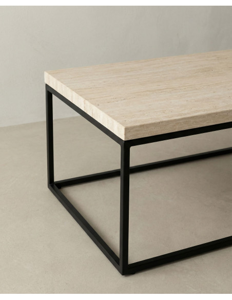 Mesa de centro rectangular BRENX detalle