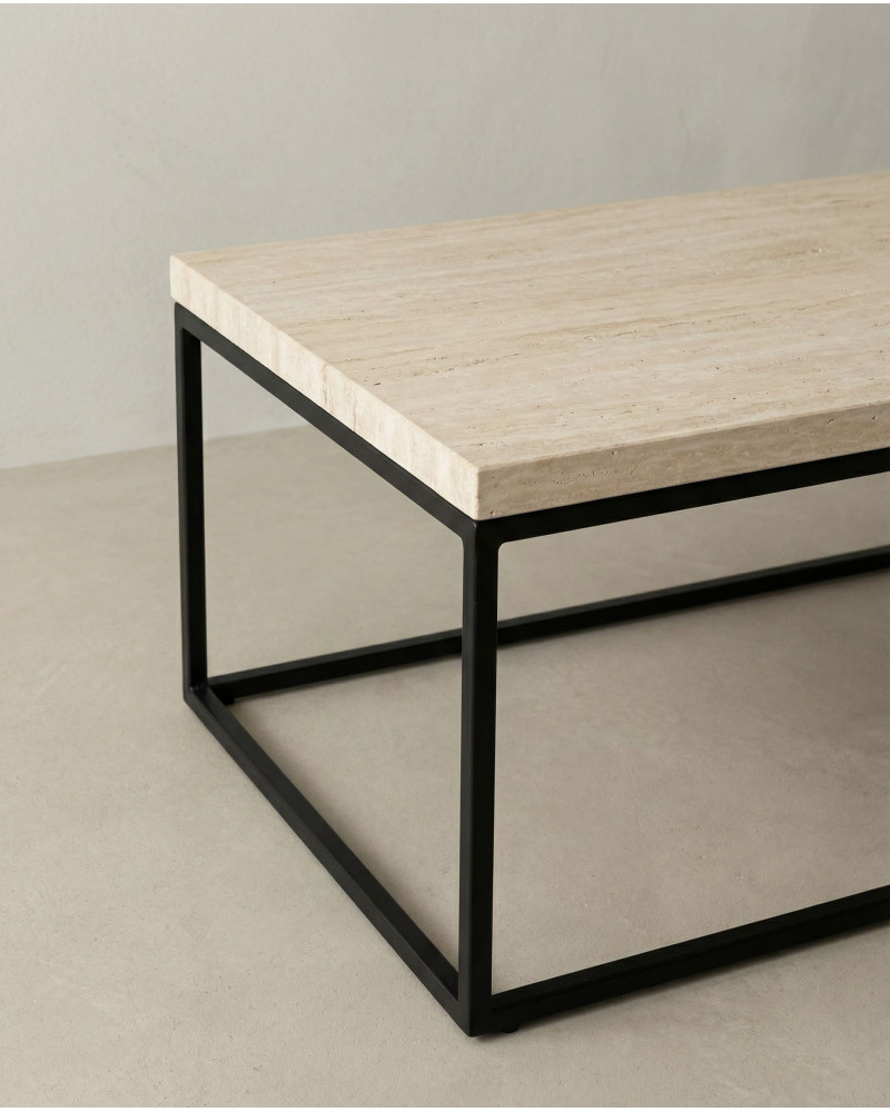 Mesa de centro rectangular BRENX detalle