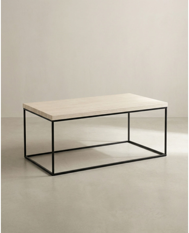 Mesa de centro rectangular BRENX lateral