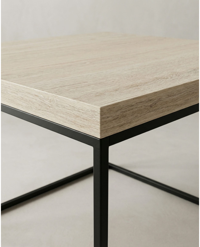 Mesa de centro cuadrada BRENX detalle