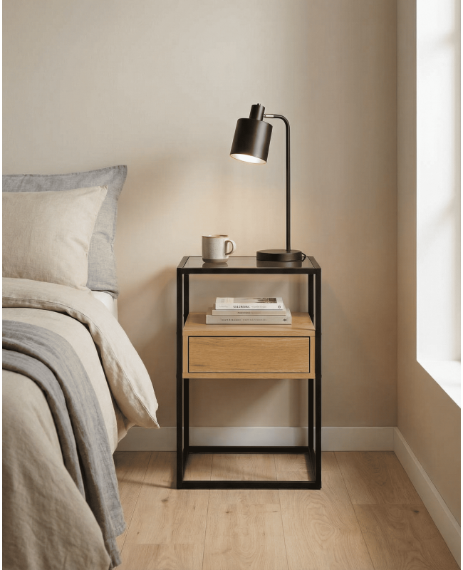 Mesilla cuadrada roble ZELON ambiente