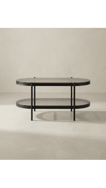 Mesa centro ovalada cristal LUREX frente
