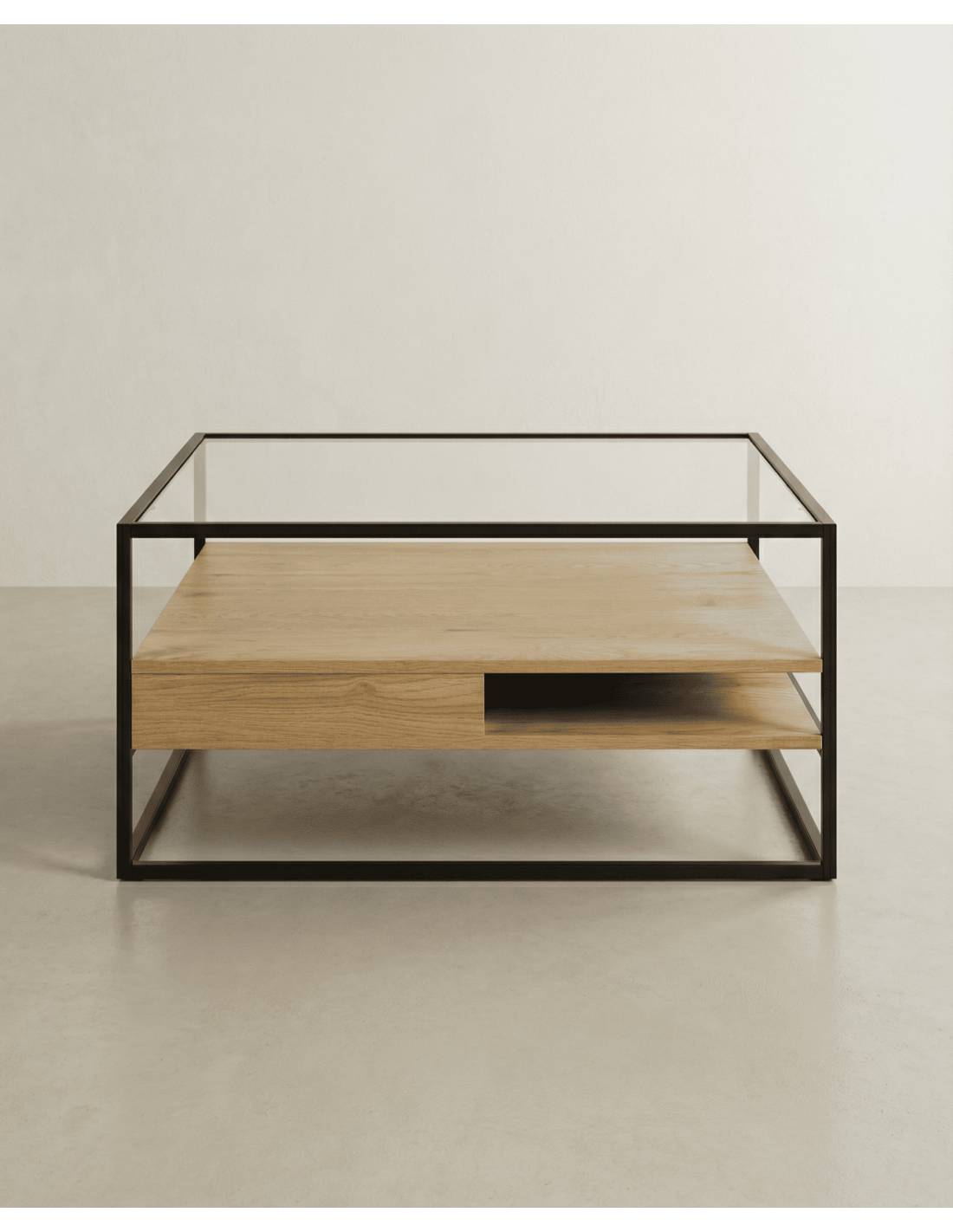 Mesa centro cuadrada ZELON frente