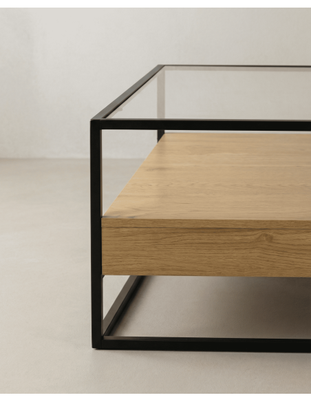 Mesa centro cuadrada ZELON detalle