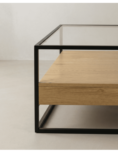 Mesa centro cuadrada ZELON detalle