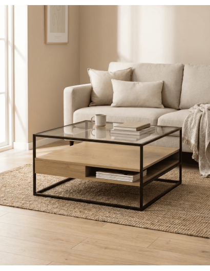 Mesa centro cuadrada ZELON ambiente