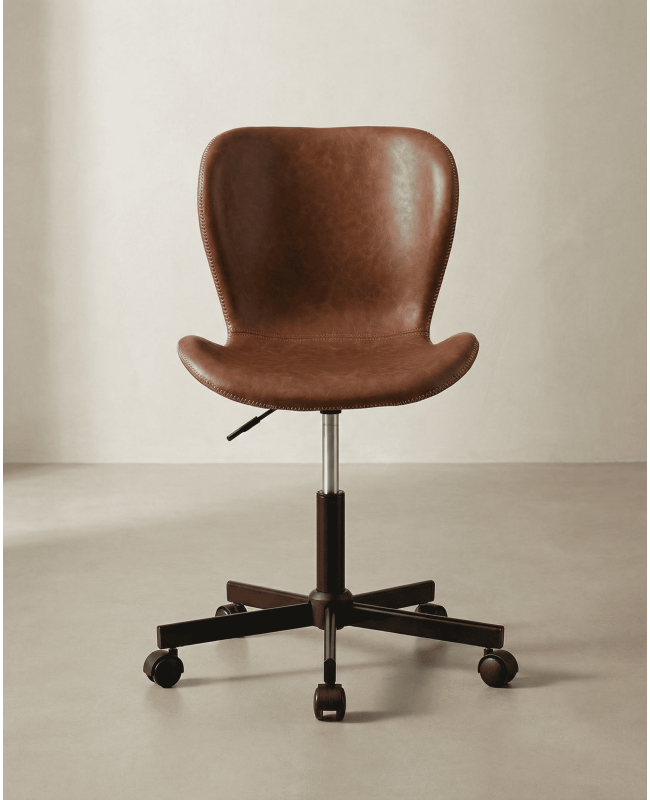 Silla giratoria RAVEX marrón