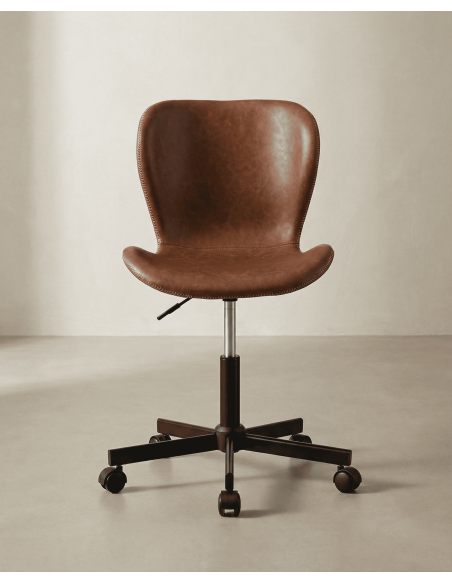 Silla giratoria RAVEX marrón