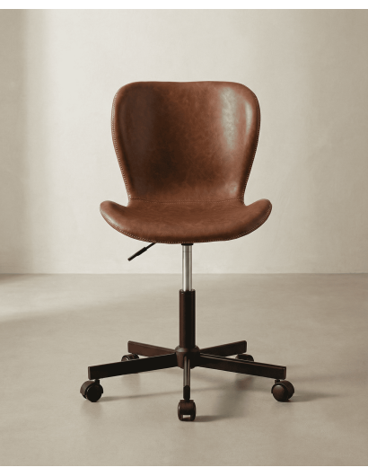 Silla giratoria RAVEX marrón