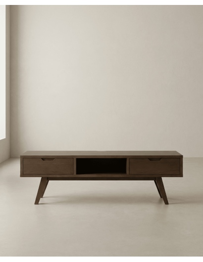 Mesa TV roble KELON frontal