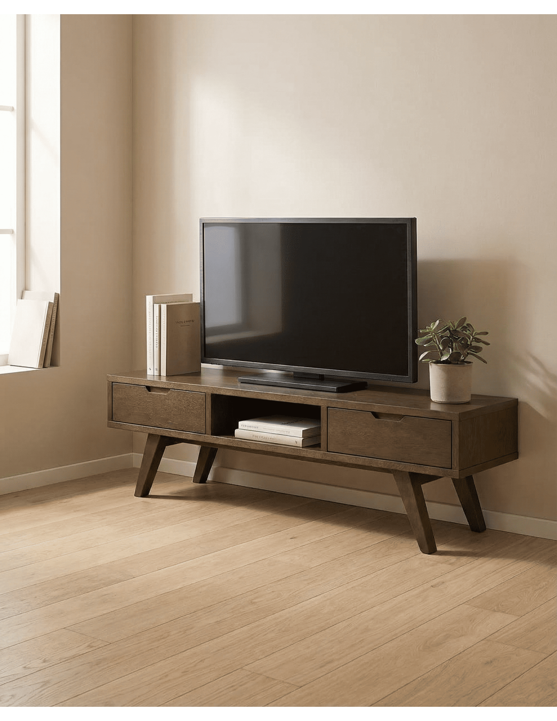 Mesa TV roble KELON ambiente